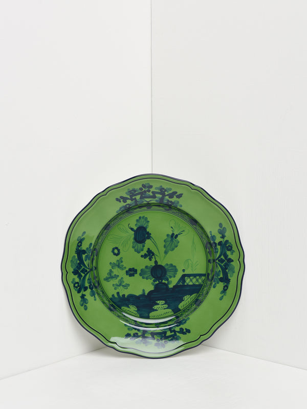 Oriente Italiano Flat dinner plate_MALACHITE